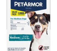 Pet Armor medium dog 6 pack.